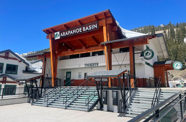 Top Five Fridays April 19, 2024: Arapahoe Basin Lodge Shot