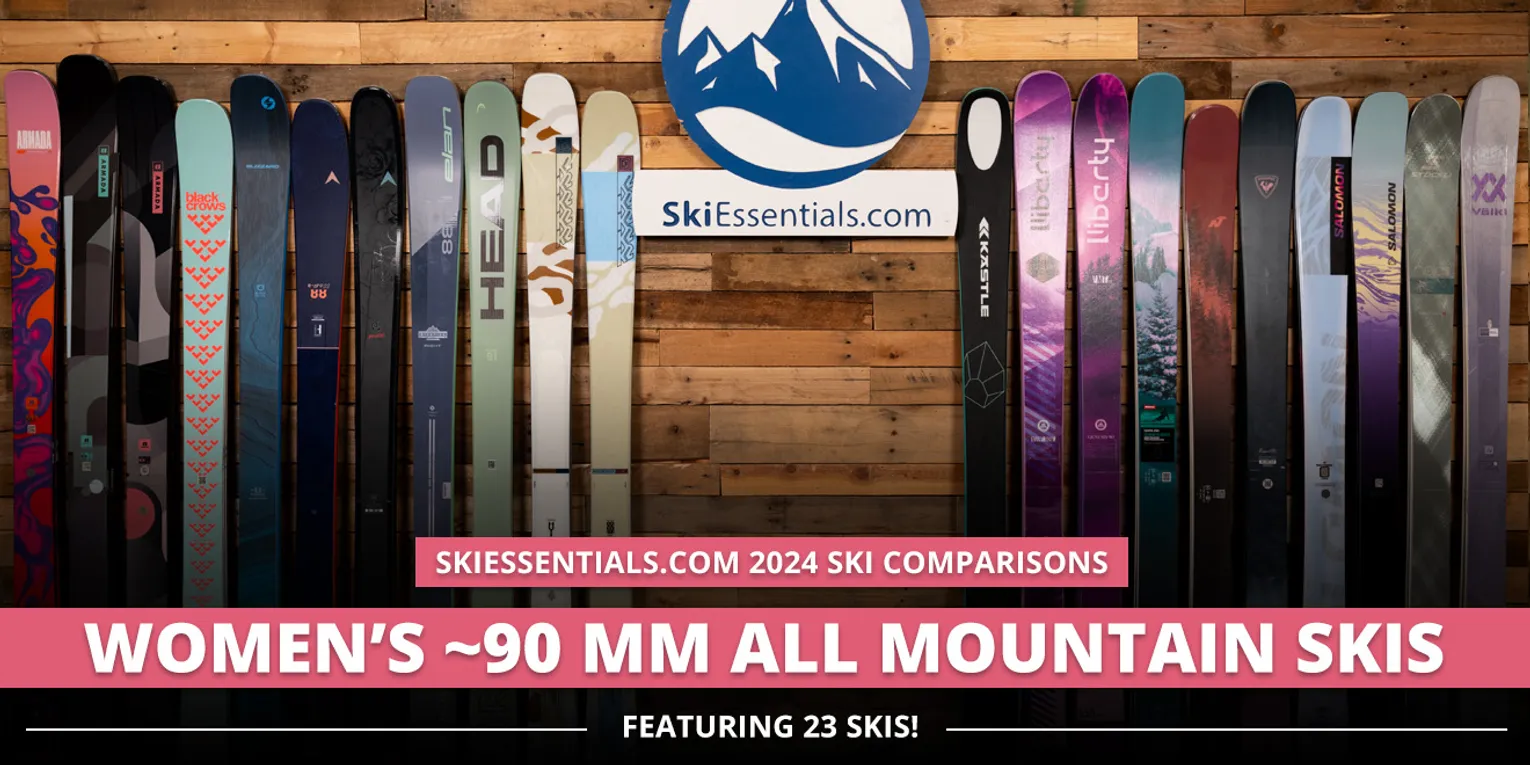 2024 Women's ~90mm All Mountain Ski Comparison Lead Image