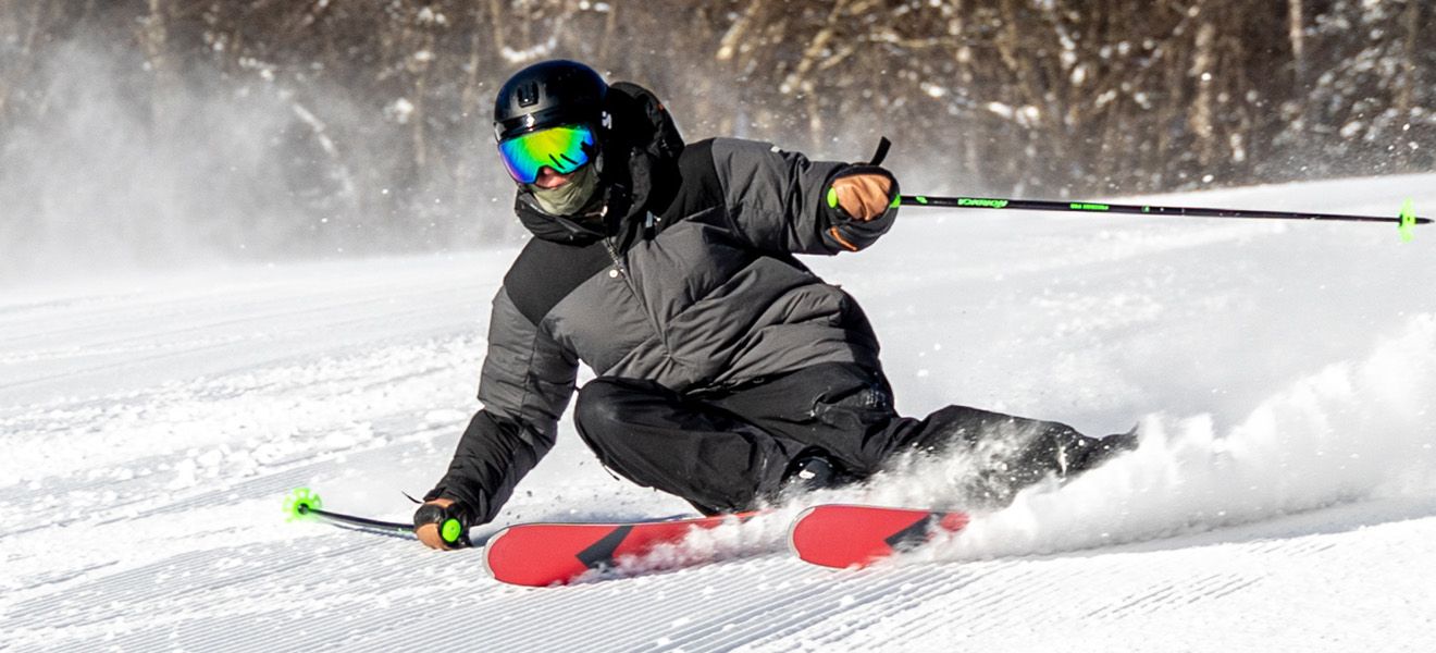 2023 Dynastar M-Pro 85 Skis: Full Width Action Image 1