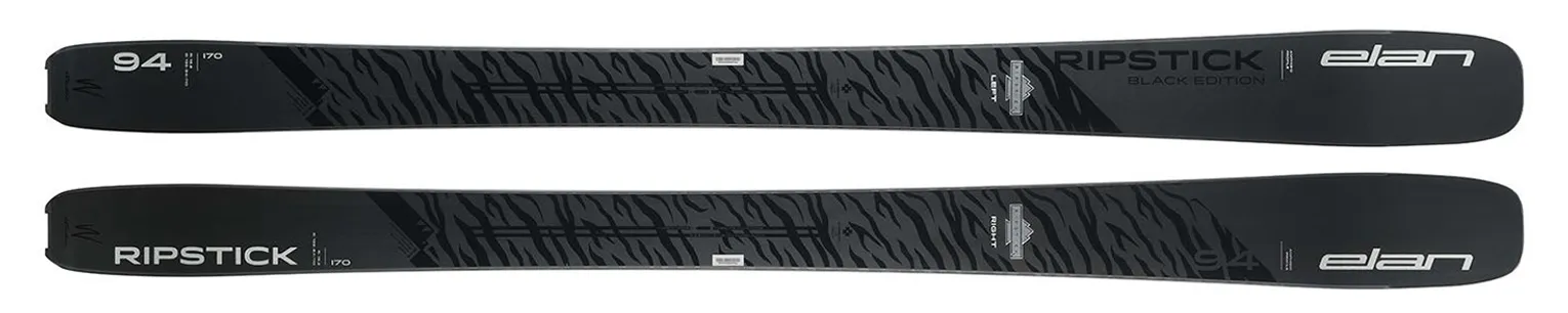 2024 Elan Ripstick 94 W Black Edition Skis - 2024 Elan Ripstick 94 W Black Edition Ski Graphics