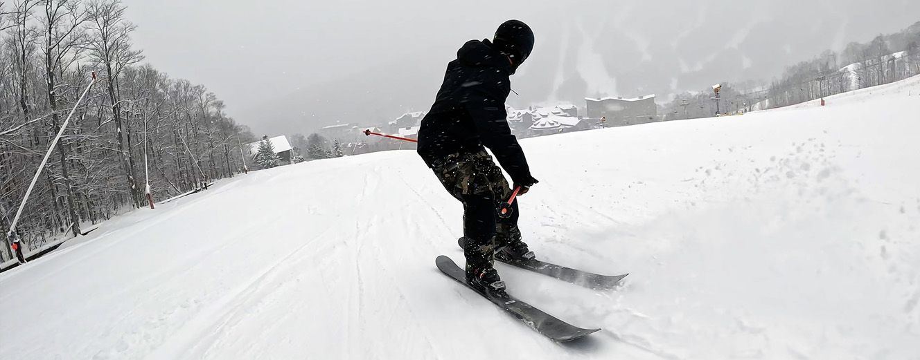 2023 Nordica Unleashed 108 Skis: Full Width Action Image 2