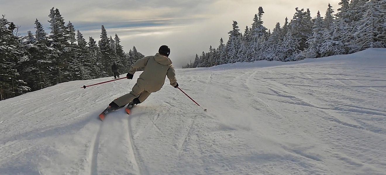 2022 Volk Mantra M6 Ski Review: Full Width Action Image 2