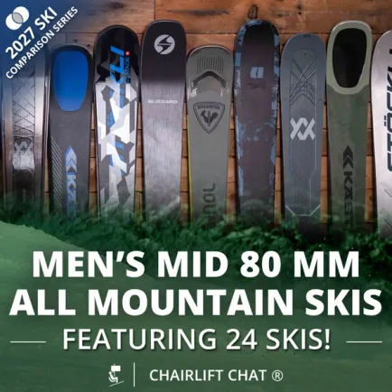 2027 Men's Mid 80 mm All Mountain Ski Comparison