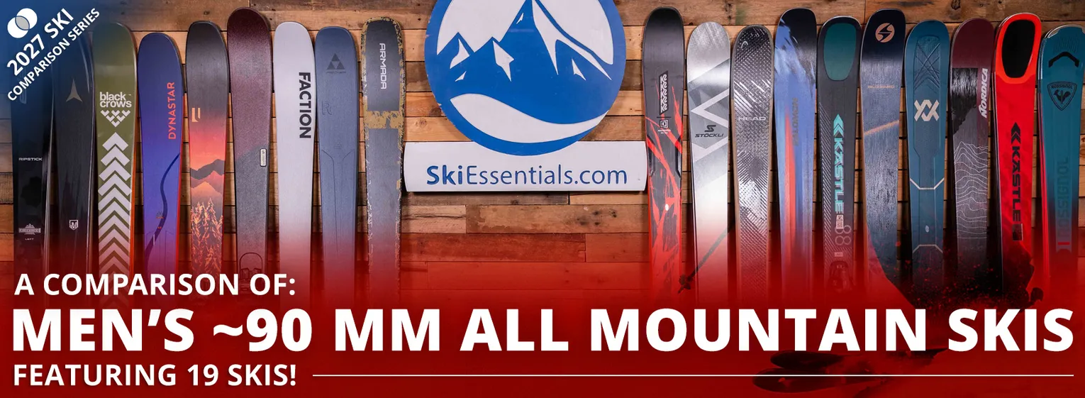 2027 Men's ~90 mm All Mountain Ski Comparison - Lead Image