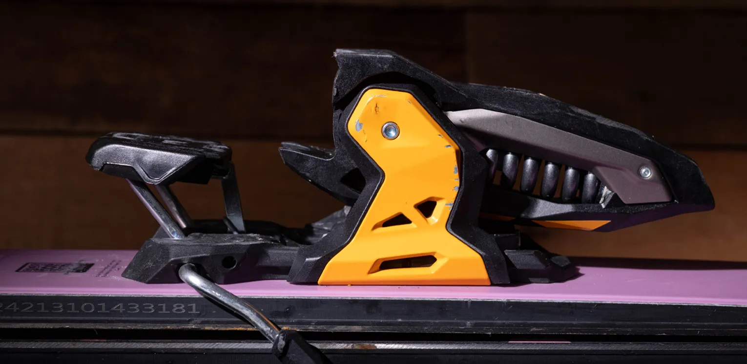 2027 Marker Griffon X, Griffon X MWerks, & Jester X MWerks Ski Binding Review - Jester X MWerks Heel Piece Closeup