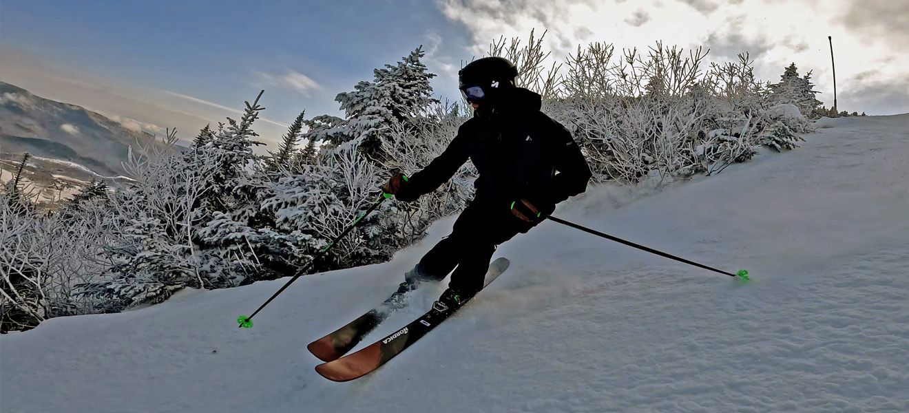 2023 Nordica Enforcer 94 Unlimited Ski Review: Full Width Action Image 1