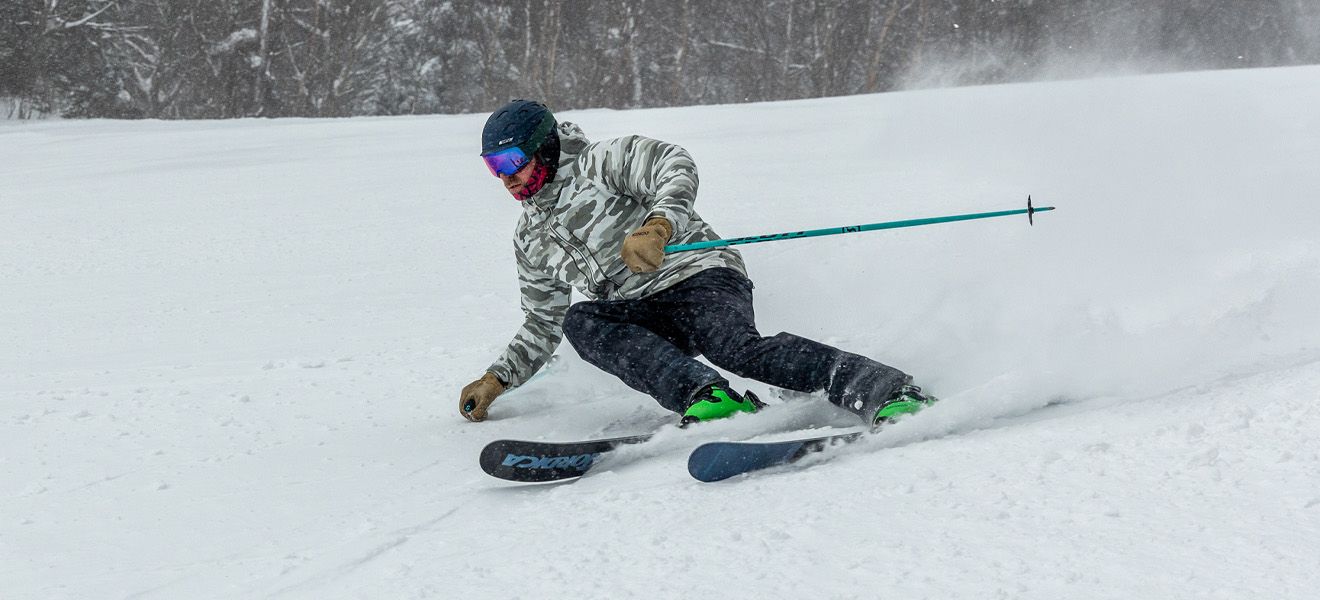 2023 Nordica Unleashed 98 Skis: Full Width Action Image 2