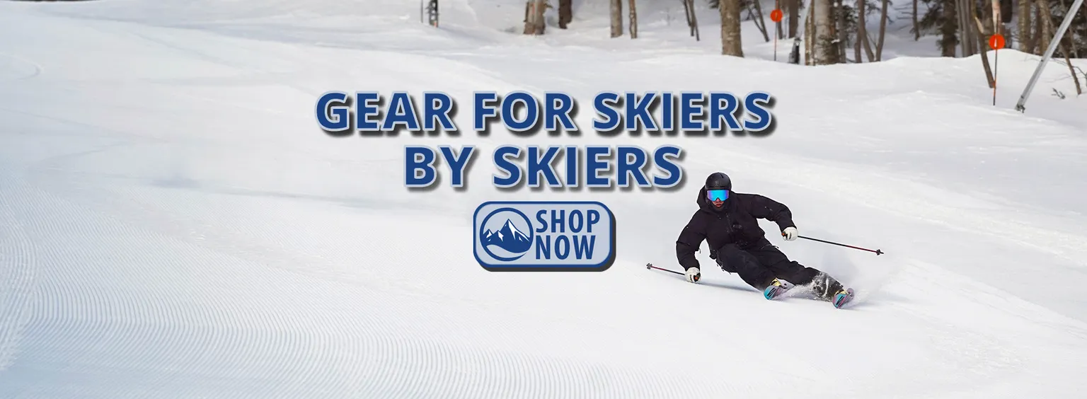 Gear for skiers by skiers package activity page banner