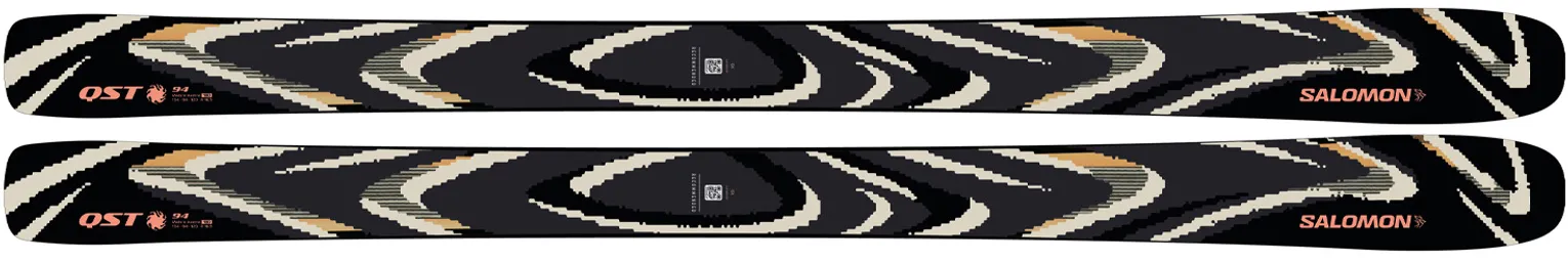 2026 Salomon QST Collection Introduction and First Impressions - 2026  Salomon QST 94 Black Ski Graphics