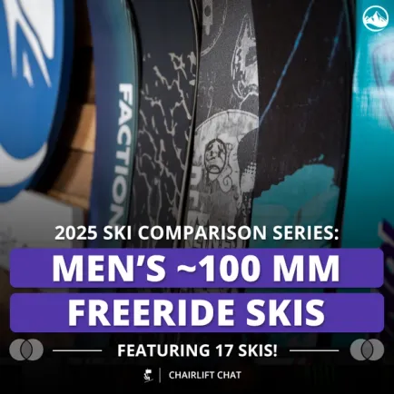 2025 Men's ~100mm Freeride Ski Comparison