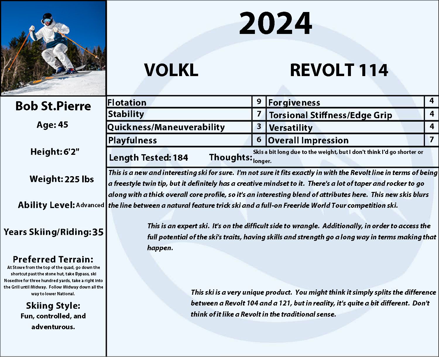 2024 Volkl Revolt 114 Skis | Alpine / Skis | SkiEssentials