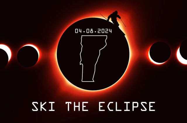 Top Five Fridays April 5, 2024: Ski Vermont Eclipse Image