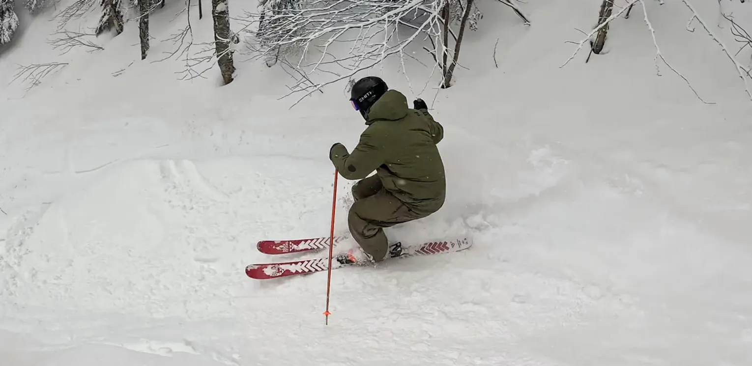 2026 Black Crows Camox On Snow Ski Review - Action Shot 2