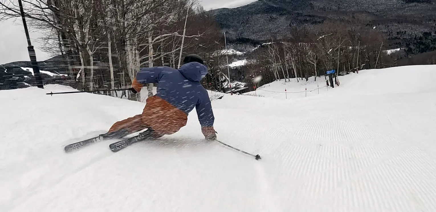 2026 2026 Nordica Dobermann Multipista On Snow Ski Review - Jeff Action Shot