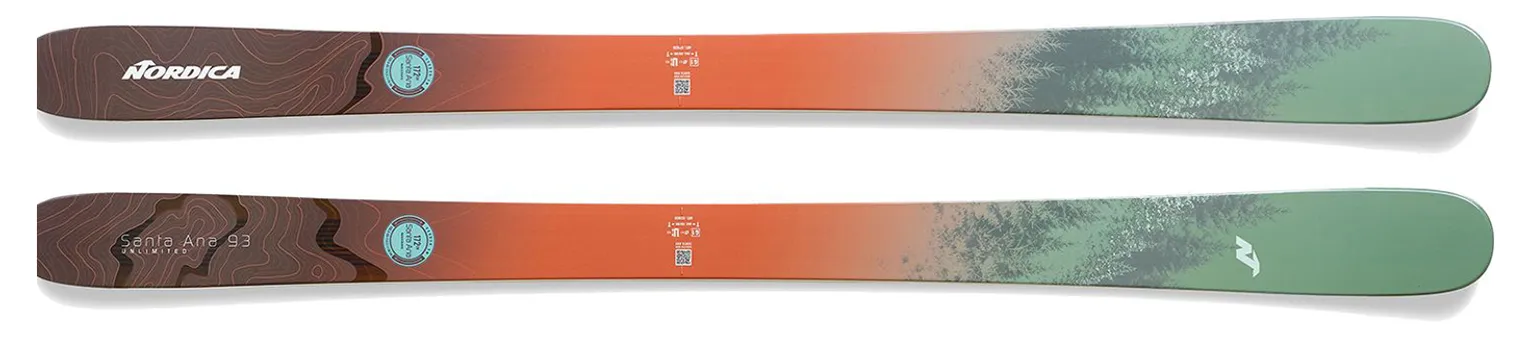 2024 Nordica Santa Ana 93 Unlimited Skis - 2024 Nordica Santa Ana 93 Unlimited Ski Graphics