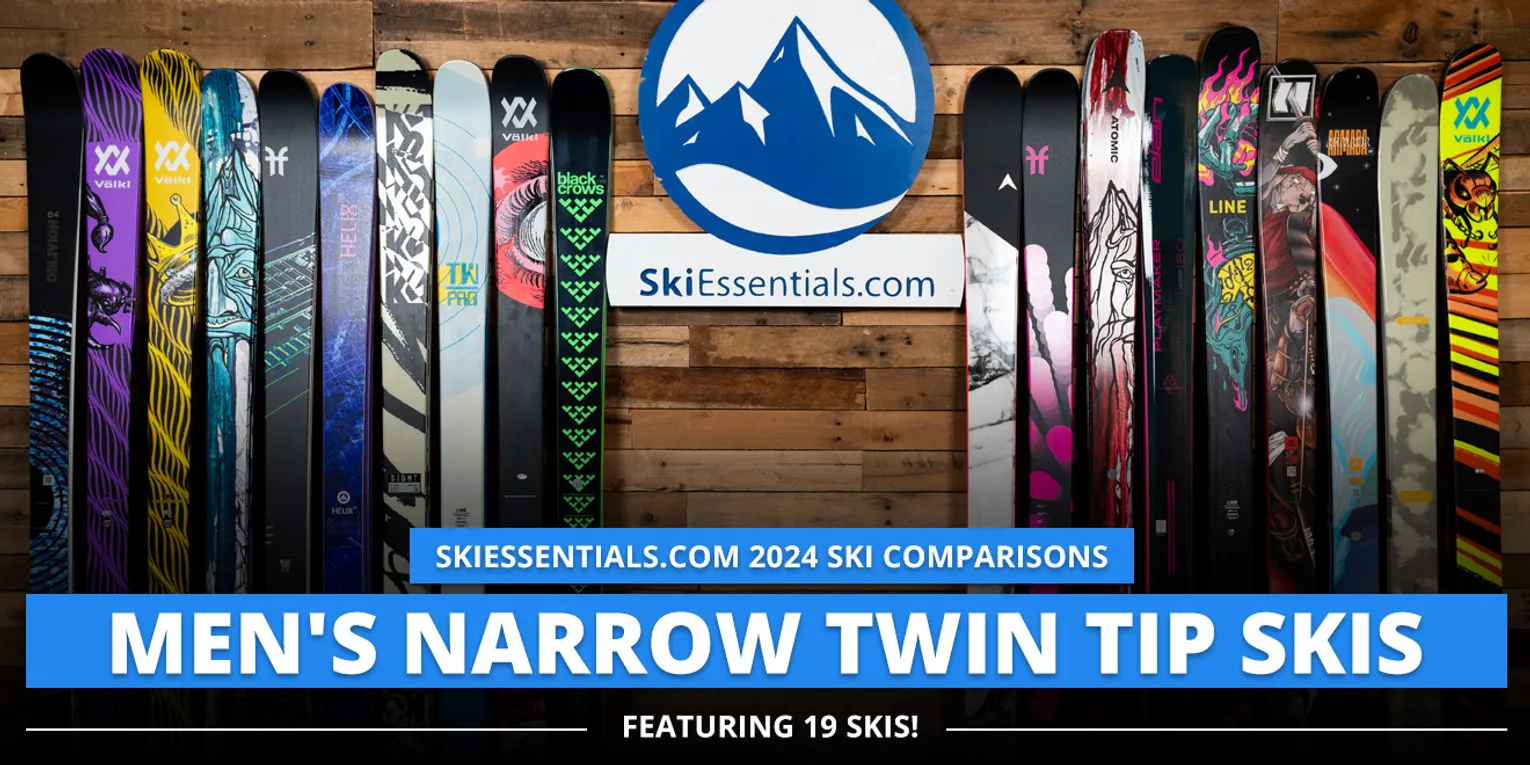 2024 Men's Narrow Twin Tip Ski Comparison Lead Image