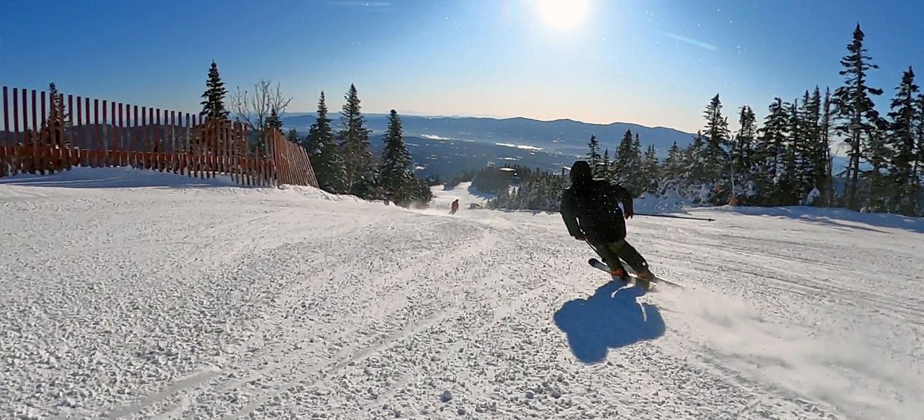 2021 Rossignol Blackops Sender Ski Review: Full Width Action Image 1
