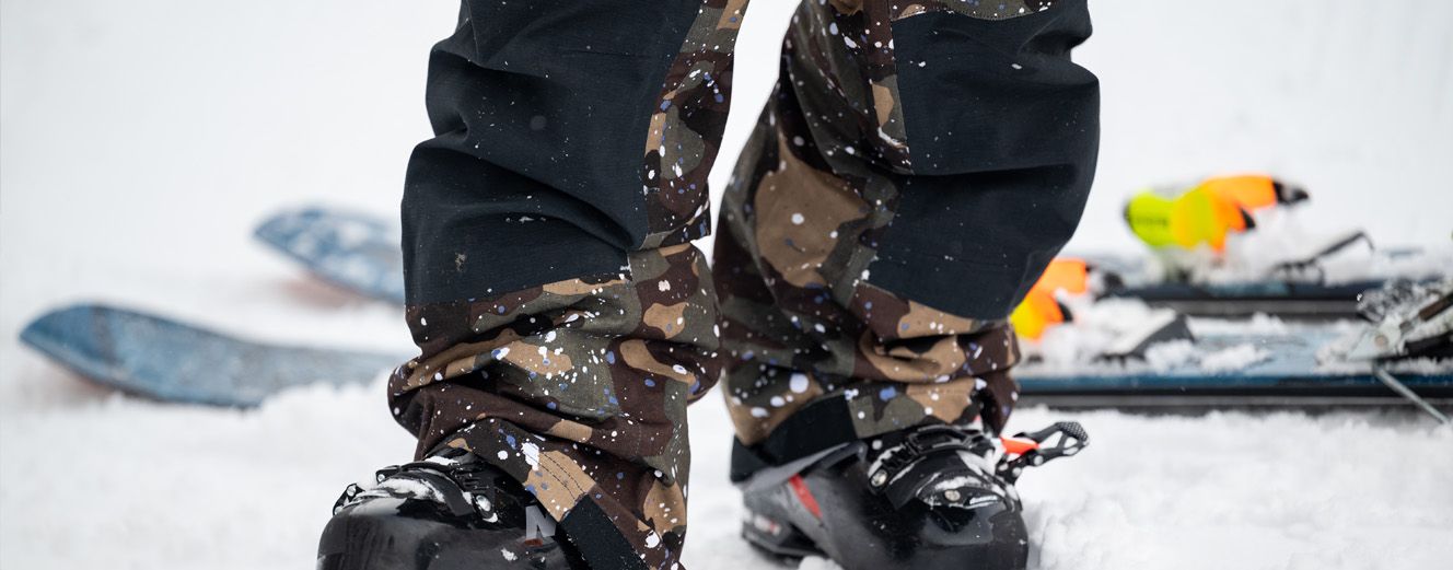 Armada Grands 3L Jacket and Emmons Bib Pants Outerwear Review: Lifestyle Image 4