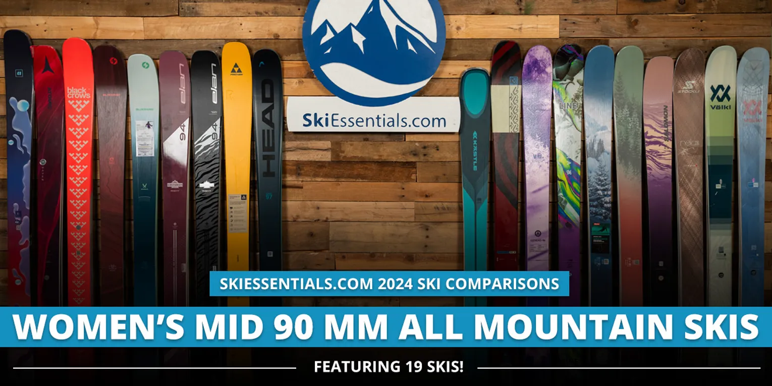 2024 Women's Mid 90mm All Mountain Ski Comparison Lead Image