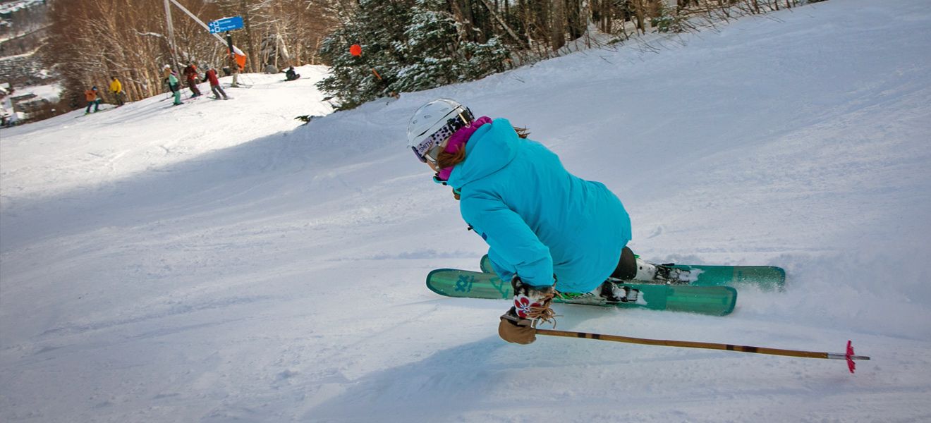 2021 Volkl Blaze 106 Men's and Women's Ski Review: Full Width Action Image 2