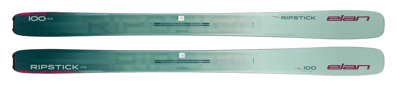 2025 Elan Ripstick 100 W Skis - 2025 Elan Ripstick 100 W Ski Graphics

