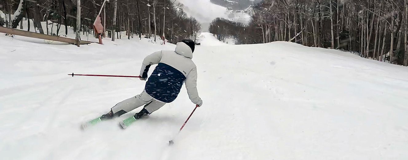 2023 Black Crows Captis Skis: Full Width Action Image 1