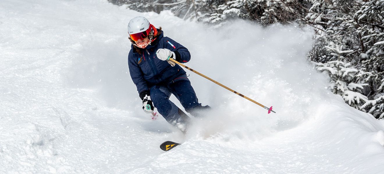 2023 Fischer Ranger 96 Skis: Full Width Action Image 1