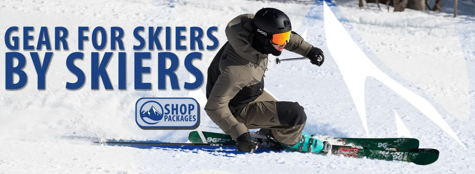 Gear for skiers by skiers package activity page banner