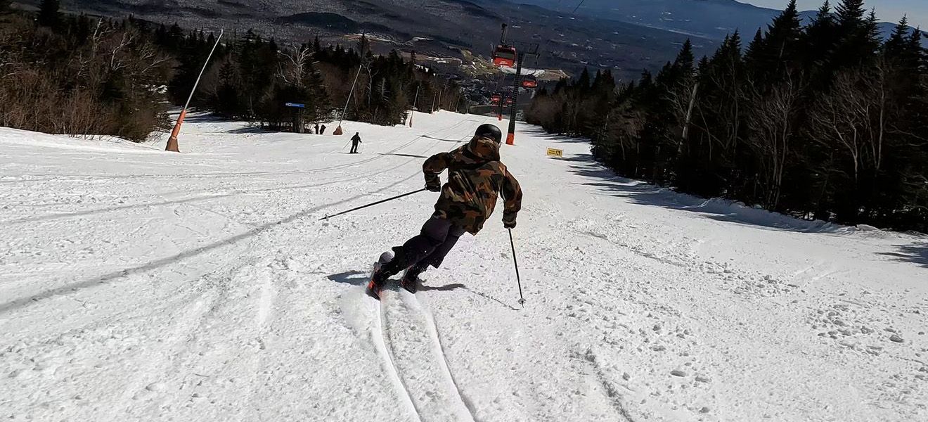 2023 K2 Mindbender 99 Ti Skis: Full Width Action Image 2