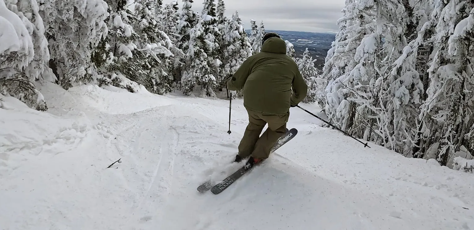 2026 2026 Nordica Dobermann Multipista On Snow Ski Review - Bob Action Shot