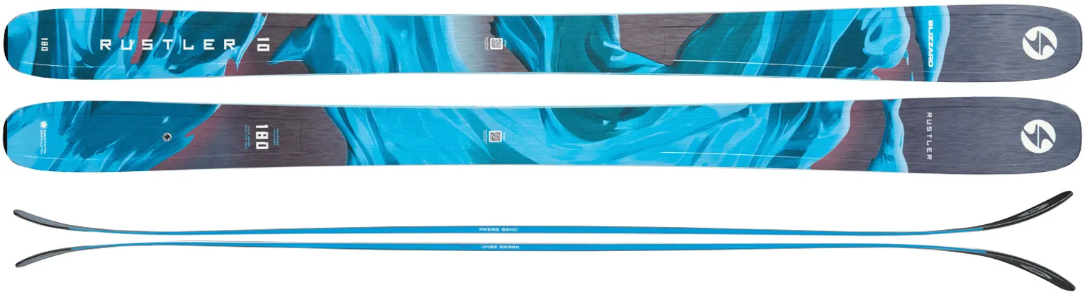 2027 Blizzard Rustler 10 and Blizzard Canvas 100 On Snow Ski Review - 2027 Blizzard Rustler 10 Ski Graphics
