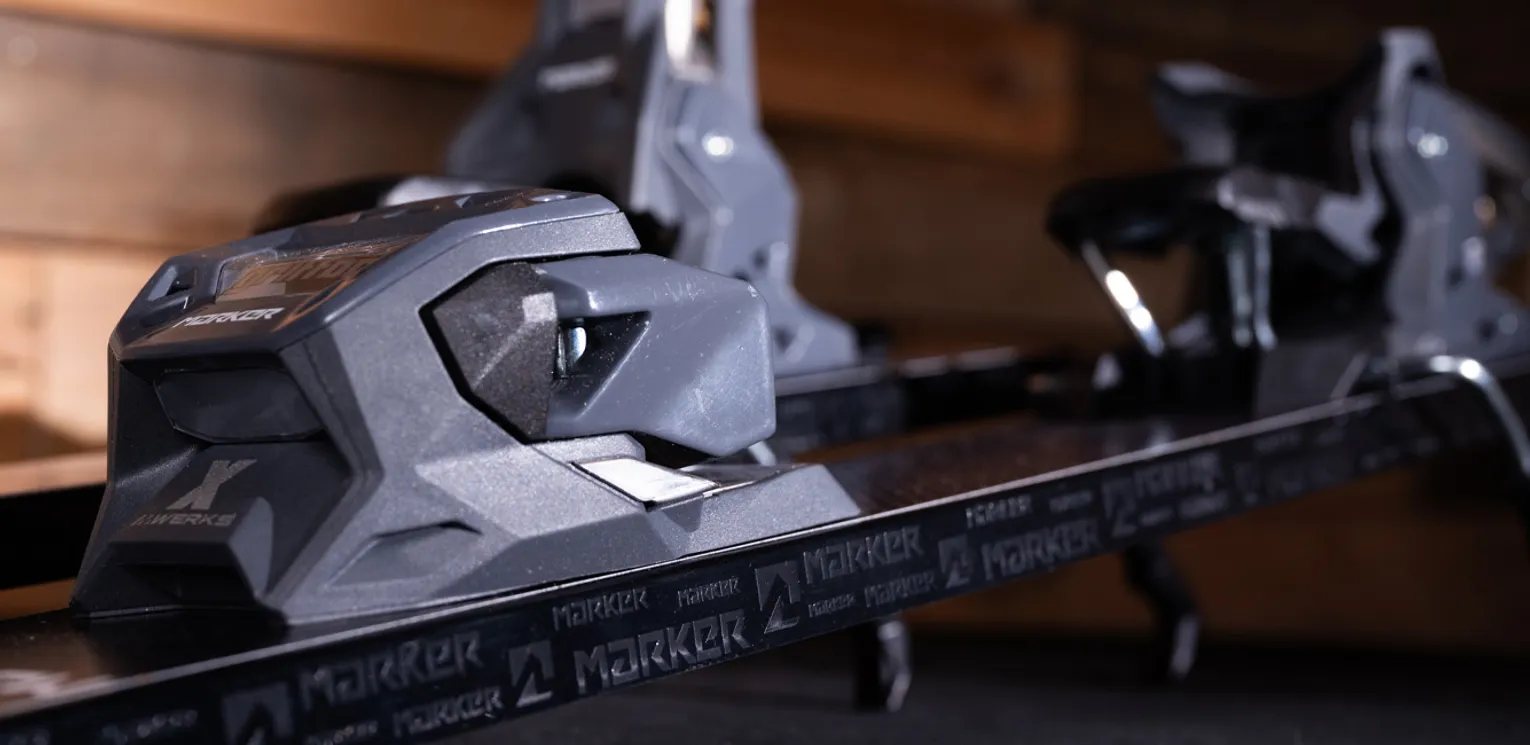 Marker Griffon X & Jester X M-Werks Ski Binding Review - Marker Griffon X M-Werks Toe Piece Closeup