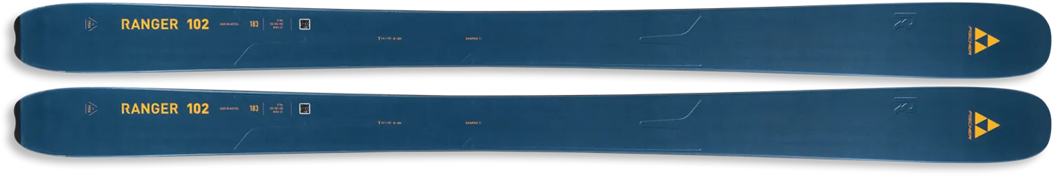 2024 Fischer Ranger 96 & Ranger 102 Ski Review - Fischer Ranger 102 Navy Blue Ski Graphic