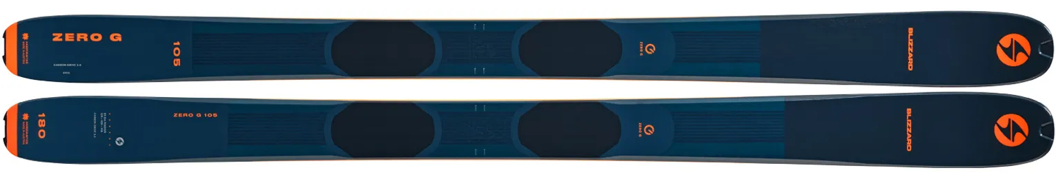 2025 Blizzard Zero G 105 Skis - 2025 Blizzard Zero G 105 Ski Graphics