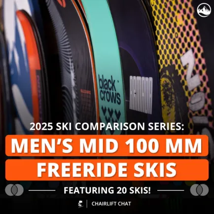 2025 Men's Mid 100mm All Mountain & Freeride Ski Comparison