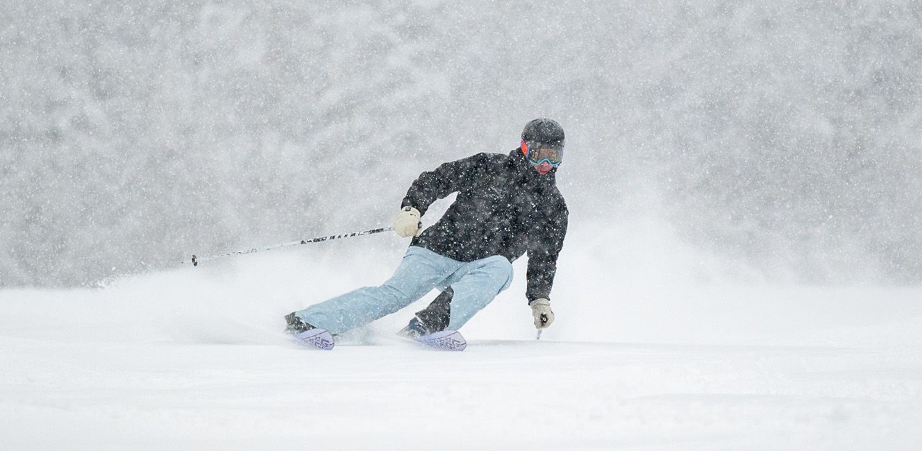 2024 K2 Mindbender 96C Skis: Full Width Action Image 2