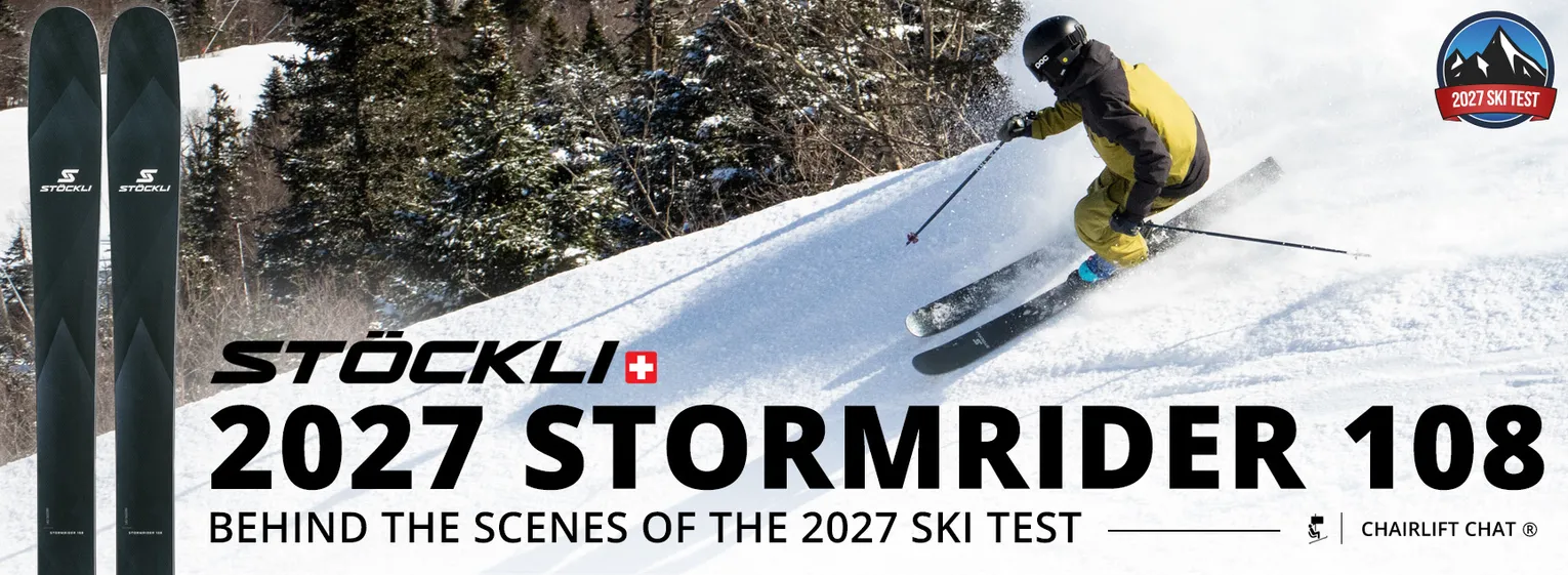 2027 Ski Test Behind the Scenes: 2027 Stockli Stormrider 108 Skis - Lead Image
