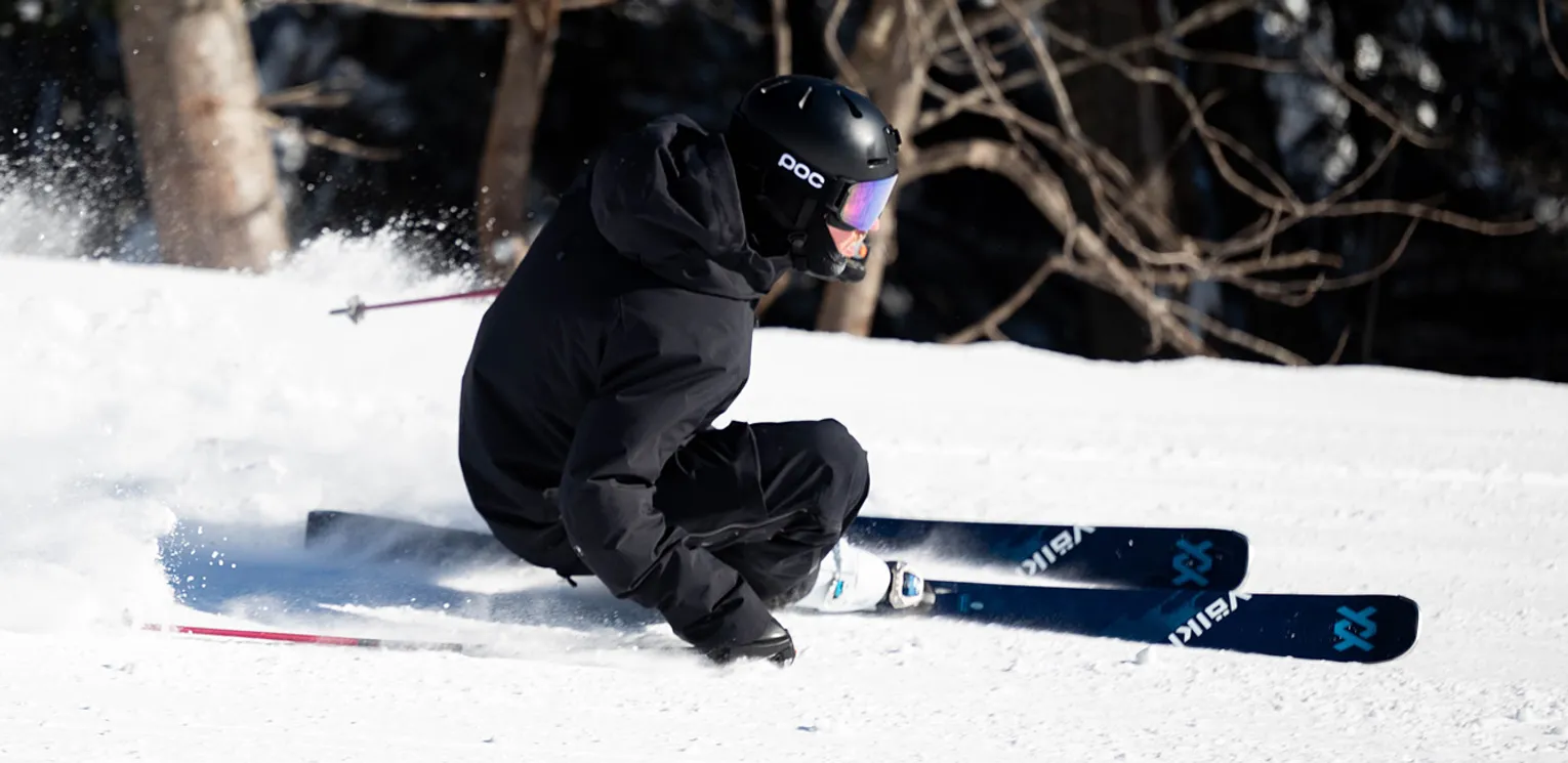 2026 Volkl Peregrine 82 On Snow Ski Review - Matt Action Shot