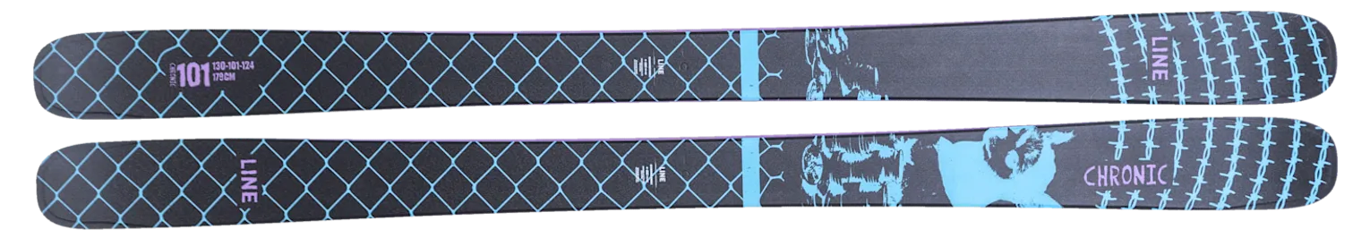 2026 Line Chronic 101 Skis - 2026 Line Chronic 101 Ski Graphics