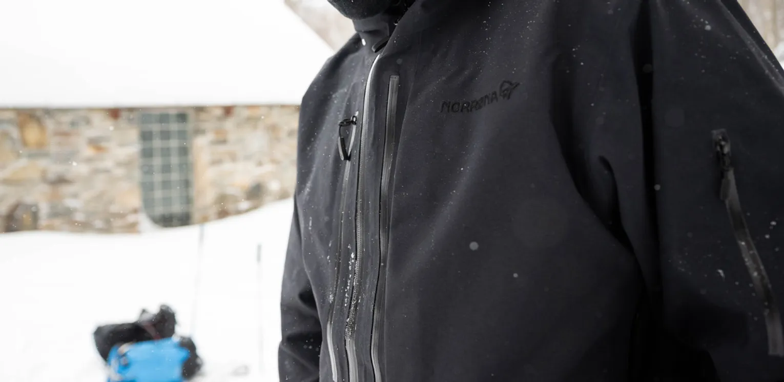 Norrona Lofoton Gore-Tex Pro Kit Outerwear Review - Gore-Text Material Shot
