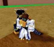 GIF showing Light Fruit's Elemental Reflex ability in Roblox Blox Fruits, where the user becomes immune to physical attacks like swords, guns, and fighting styles.