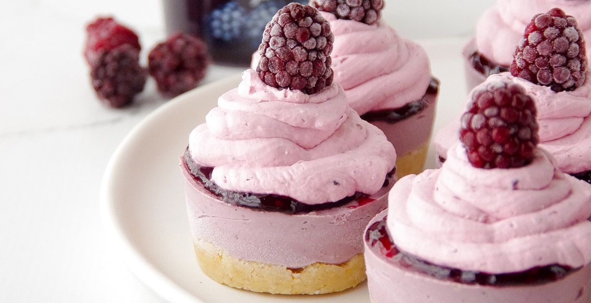 Recipe | Blackberry Raw Vegan Cheesecakes | Anathoth Farm