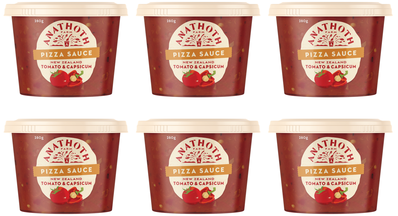 NZ Tomato and Capsicum Pizza Sauce (6 Pack)