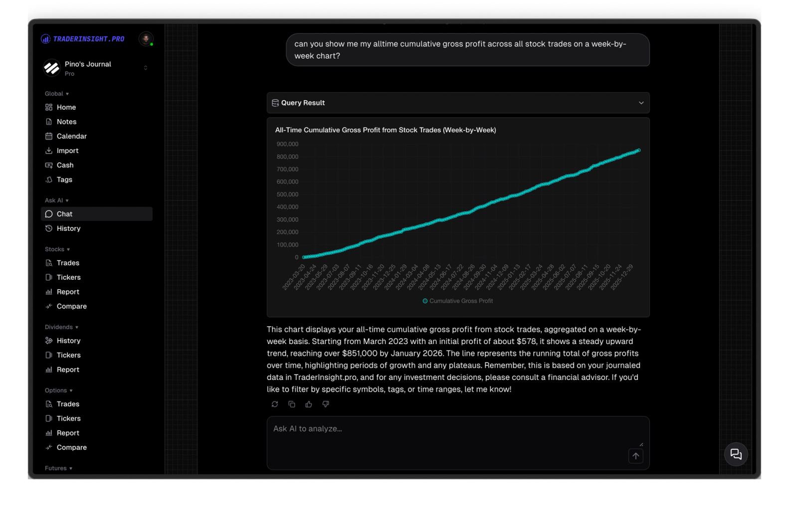 No matter how complex your question, just ask naturally