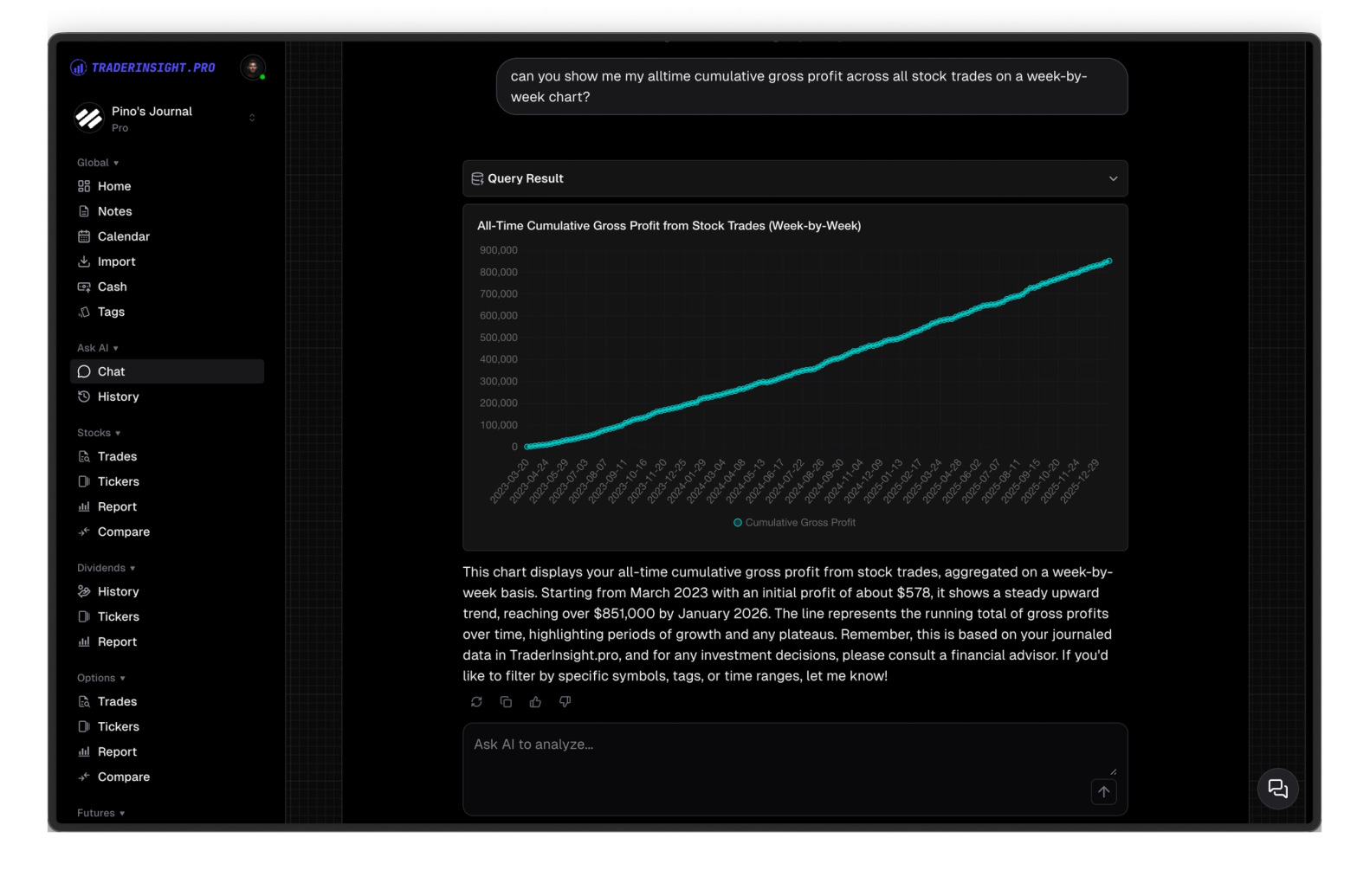No matter how complex your question, just ask naturally