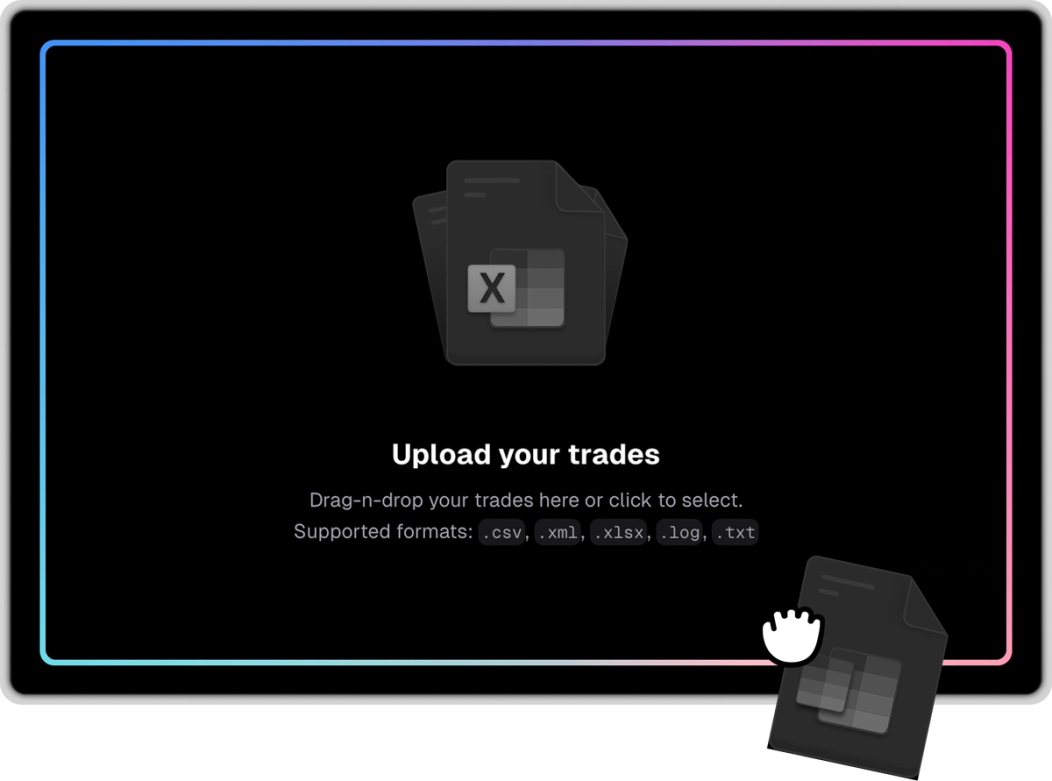 Import anything through simple drag-and-drop
