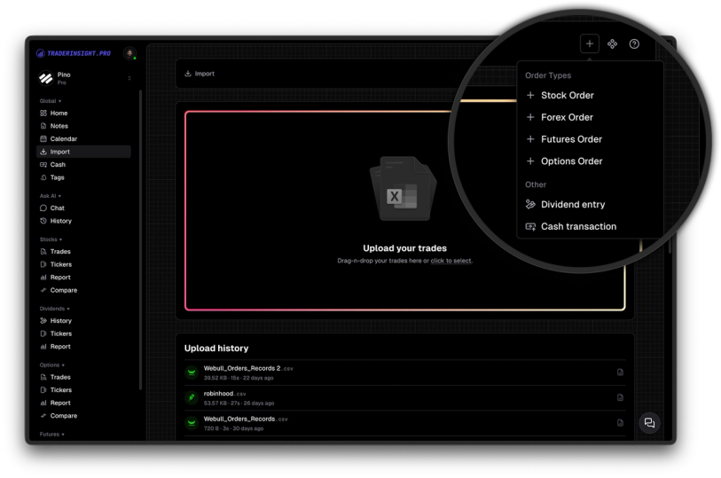 Add Any Order Manually