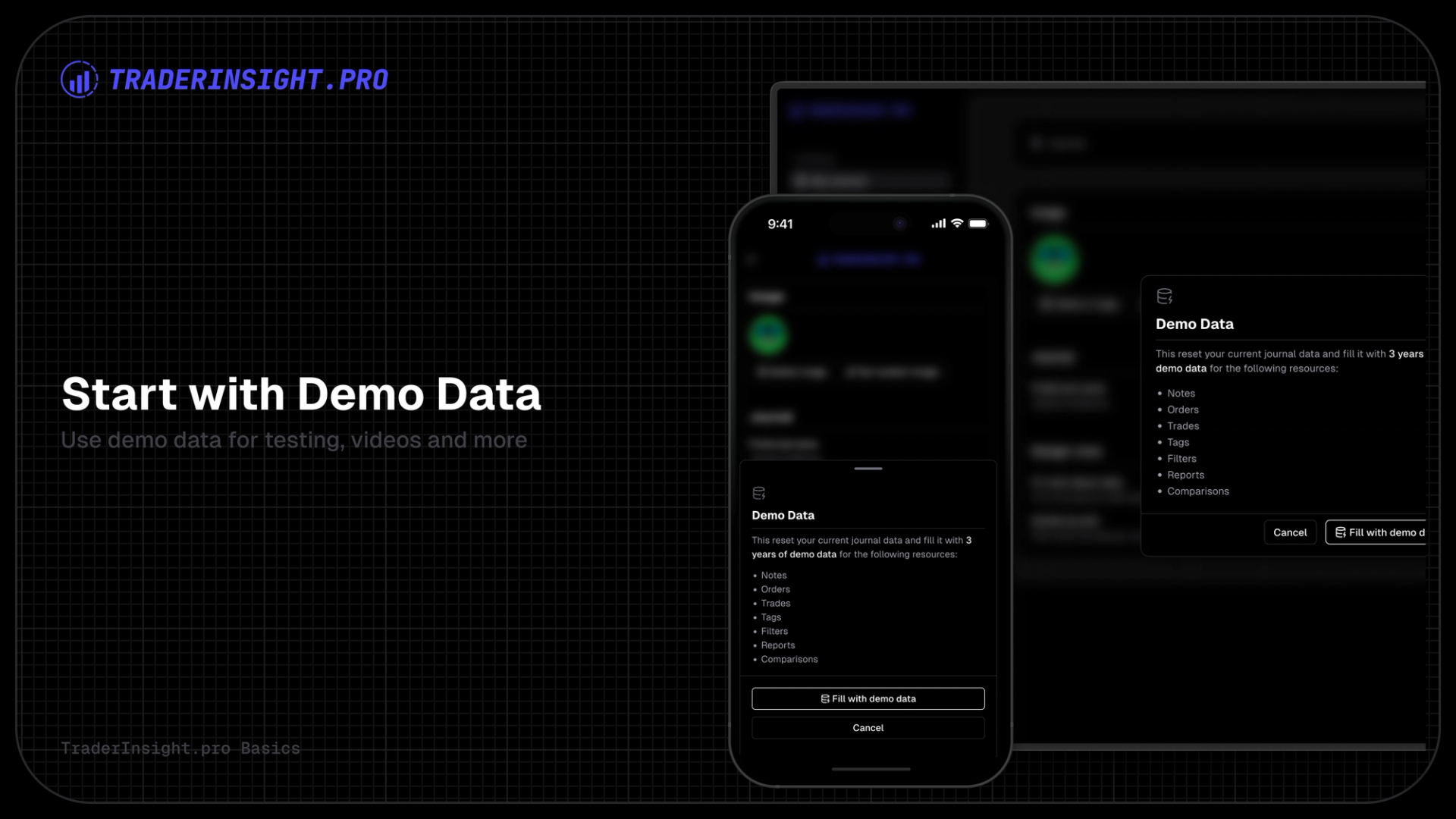 Use Demo Data To Get Started