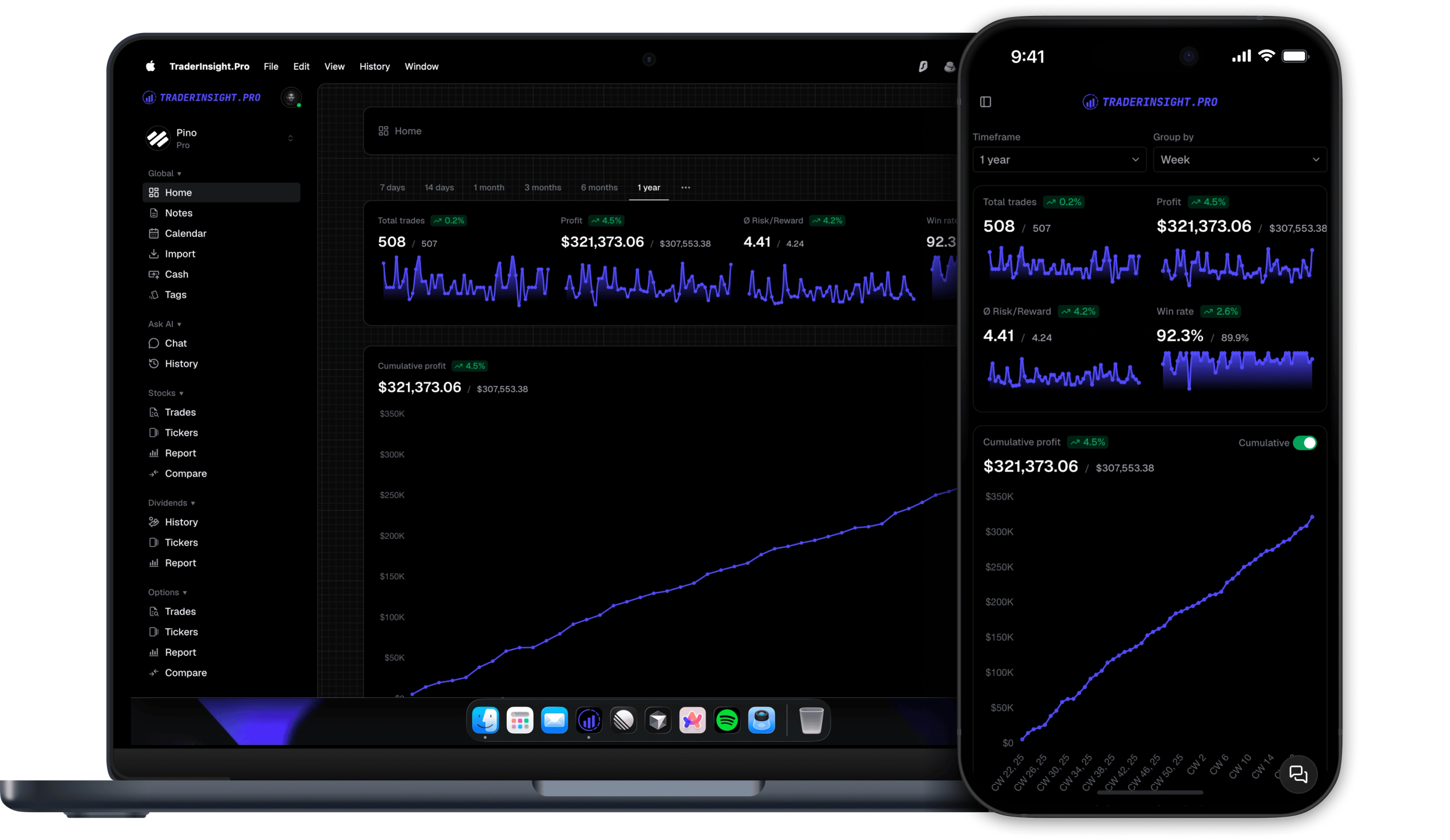 Access your journal data on your mobile device or desktop computer, wherever you are.