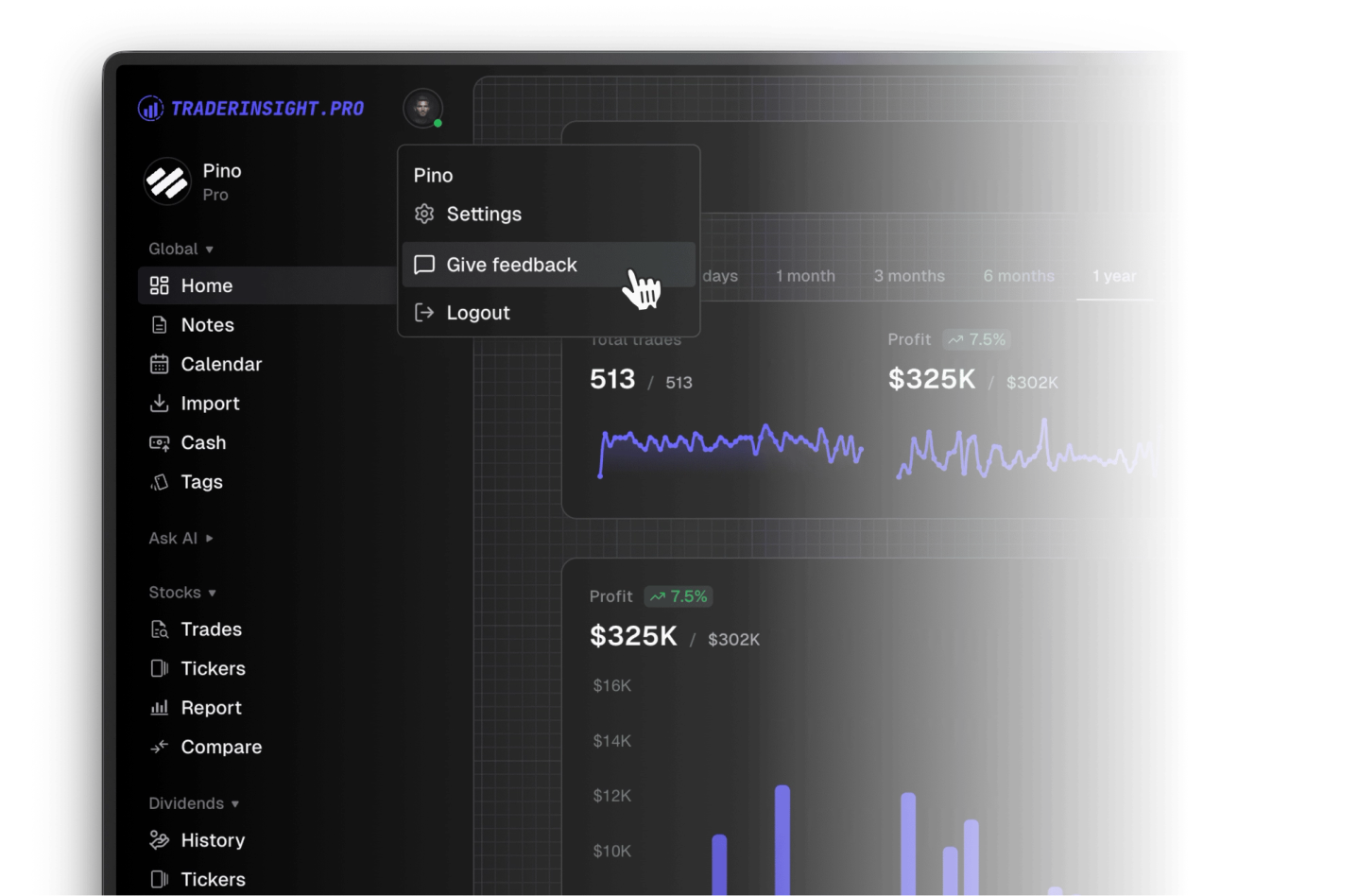 Send feedback directly from the app
